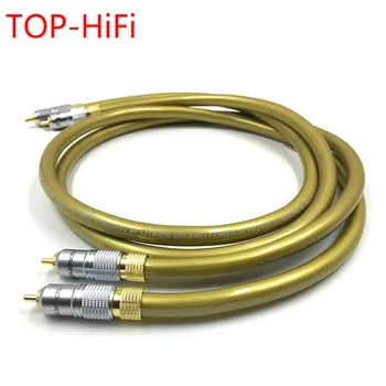 Топ-Пара Hi-Fi, Позолоченный Аудиокабель с разъемом RCA, Соединительный кабель 2RCA между штекерами для Cardas HEXLINK GOLDEN 5-C