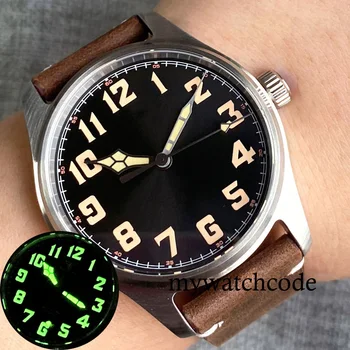 Мужские часы для дайвинга Nologo Sports Pilot PT5000 NH35A, механические Водонепроницаемые часы, Супер Зеленые Светящиеся Классические часы Relogio