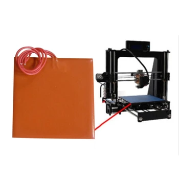 Гибкий силиконовый нагреватель для 3D-принтера, коврик для парника 12 В 20 Вт, прочный квадратный коврик для кровати с подогревом на клейкой основе (80x100 мм)