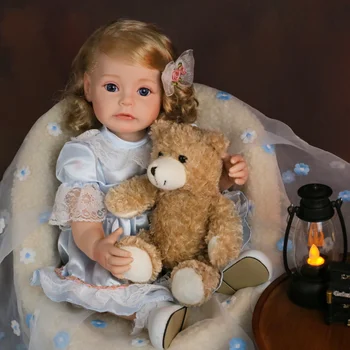 50 СМ Куклы Reborn Baby Новорожденный Ребенок Реалистичная Кукла Reborn Малыш Девочка Силиконовая Кукла Коллекционное Искусство Комплект Кукол Reborn