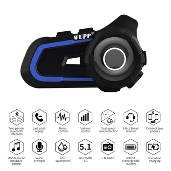 2020 Версия S2 Мотор Bluetooth V5.0 Шлем Гарнитура Мотоциклетные FM-радио Гарнитуры Стерео Наушники для шлема с громкой связью