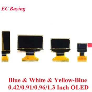 OLED-дисплей ЖК-0,42 0,91 0,96 1,3 Дюймов Сине-Белый ЖК-экран Модуль дисплея OLED-модуль 0,42 