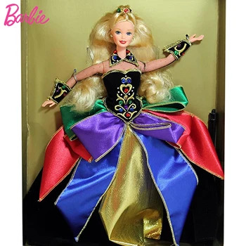 Оригинальная коллекция кукол Barbie Midnight The Winter Princess 1997 года, ограниченная серия, для девочек, коллекционная игрушка 1/6 Bjd, Винтажное платье