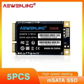 AEWENLING MSATA3 SSD 128 ГБ 256 ГБ 512 ГБ Mini 64 ГБ 1 ТБ Жесткий диск для компьютера 3x5 см Внутренний твердотельный жесткий диск для ноутбука оптом