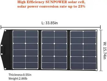 Солнечная панель Мощностью 60 Вт, Складная Сумка, Портативное оборудование для аварийного питания на открытом воздухе
