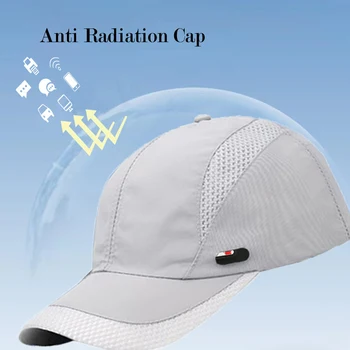 Бейсболка с защитой от радиации Из серебристого волокна, защищающая от электромагнитных волн, Компьютерная комната, Солнцезащитная шляпа с защитой от электромагнитного излучения