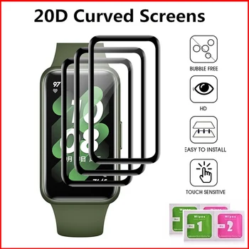Защитное мягкое стекло для умных часов Huawei Bnad 6 7 Honor Band 6 Защитная пленка для экрана с полным покрытием Для ремешка Huawei Watch