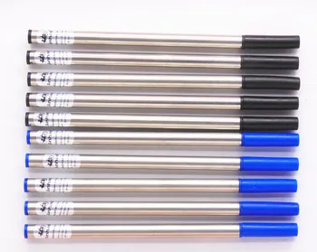 Высококачественная JINHAO 10 шт. Синяя и черная ручка-роллер для заправки среднего пера Новая