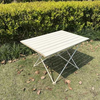 Сверхлегкий Портативный Складной стол для кемпинга Из высокопрочного алюминиевого сплава Складной Обеденный стол на открытом воздухе Для вечеринки в саду, пикника, барбекю