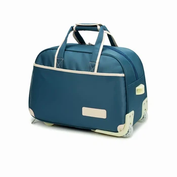 21 Дюйм, Водонепроницаемая ткань Оксфорд, мужской/Женский чемодан-тележка, дорожный кейс, Многокамерная посадочная сумка на 55 литров