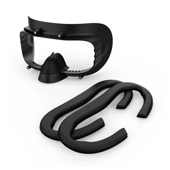 Лучший VR-интерфейс для лица и замена пены для HP Reverb G2, с 2 масками из полиуретановой пены, носовыми накладками для защиты от протечек, аксессуарами для виртуальной реальности