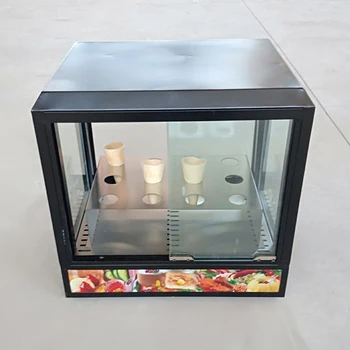 Электрическая машина для выпечки пиццы в форме конуса, печь для пиццы в форме конуса и витрина, Витринный шкаф, коробка-холодильник, торговый автомат в форме конуса для пиццы