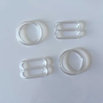 10000 шт./лот (5000 комплектов) Пластиковые кольца для плавания в бюстгальтере и регуляторы-слайдеры
