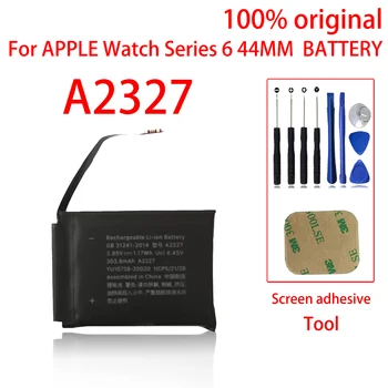 100% Оригинальный 44-мм аккумулятор для Apple Watch Series 6 GPS для Series 6 A2327, (6-е поколение) Аккумуляторы Bateria