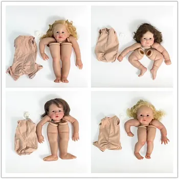 Сэнди 24 дюйма, готовые наборы кукол-реборнов, реалистичный ребенок с тканевым телом и волосами, укорененными вручную