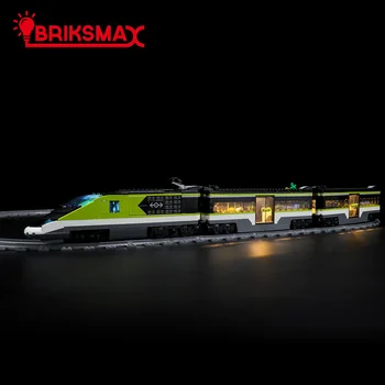 BriksMax светодиодный светильник для 60337 Экспресс-пассажирского поезда, набор строительных блоков (не включает модель) Игрушки для детей