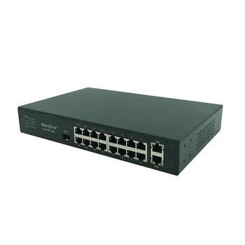 16-портовый сетевой гигабитный коммутатор POE + 2 Гигабитных порта Ethernet POE Switch модуль ethernet