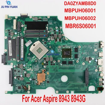 DA0ZYAMB8D0 MBPUH06001 MBPUH06002 MBR6S06001 HD5850 4 ШТ. Материнская плата с Портом оперативной памяти для Acer Aspire 8943 8943G
