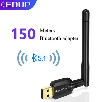 EDUP USB Bluetooth 5,0 5,1 Адаптер ключа 150 М Беспроводной Динамик Дальнего Действия Аудио Приемник Передатчик Bluetooth Для Портативных ПК