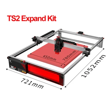 Twotrees TS2 Expand kit Лазерный гравировальный станок Зона гравировки Y-axis Extension Kit Расширяется до 450x780 мм для лазерного гравера TS2