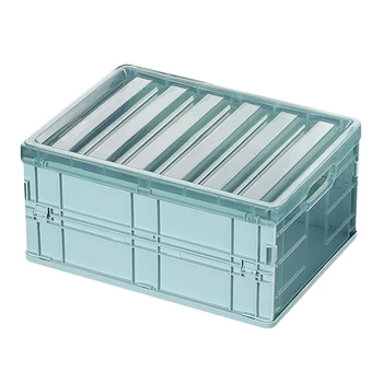 Складной Ящик для хранения с крышкой Пластиковый Складной Органайзер Шкаф для дома, Автомобиля, Органайзер для путешествий