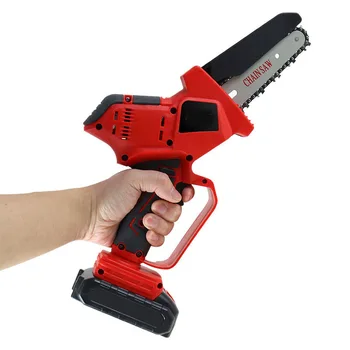 Logging Lithium Battery Single Handed 6 Inch Rechargeable Mini Pruning Garden Electric Chainsaw 전기톱 Пила Аккумуляторная Цепная