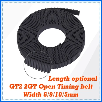 2GT Открытый синхронный ремень ГРМ шириной 6/9/10/15 мм из каучукового арамидного волокна Samll с люфтом, обрезанный по длине GT2 2GT-6/ 2GT-10/2GT-15