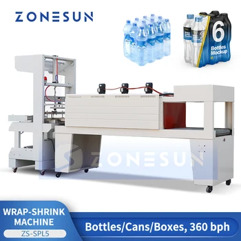 ZONESUN Автоматическая Машина для упаковки напитков в термоусадочную пленку ZS-SPL5