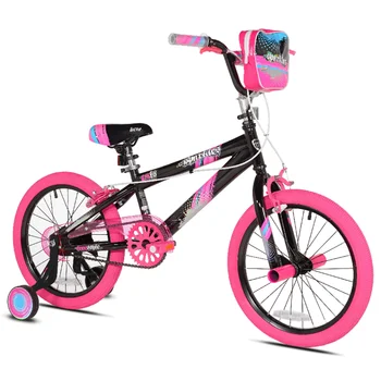 Kent Bicycles 18-дюймовый велосипед с Блестками для Девочек, Черно-розовый велосипед дорожный велосипед карбоновый дорожный велосипед велосипеды велосипеды