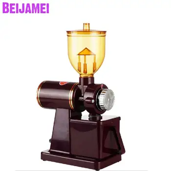 BEIJAMEI, Бытовая Машина для Измельчения кофейных зерен, Электрическая Кофемолка Для дома, Красный, Черный