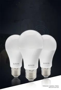 Светодиодная Лампа E27 110V 220V Электрическая Лампочка Smart IC Реальной мощности 3W 5W 7W 9W 12W 15W 18W Высокой Яркости Лампада LED Bombilla Spotlight