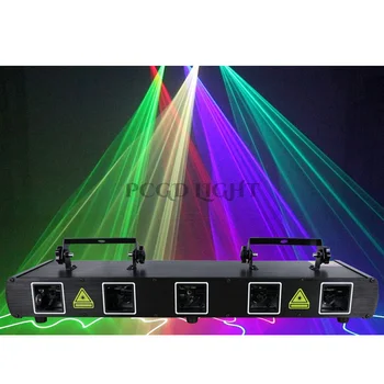PINCHENG Dj LED 5 линзовый dmx лазерный сценический светильник для вечеринки rgb луч проектор диско лазерный куб резкие световые эффекты для бара ночного клуба