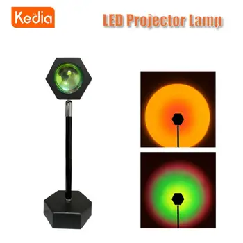Лампа для проектора Kedia, светодиодный ночник с радужным солнечным светом, Проектор, Атмосферное освещение для спальни, подарок для домашнего декора