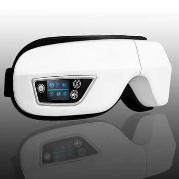 Цифровой массажер для глаз под давлением сжатия воздуха, вибрационный нагреватель с расслабляющей музыкой, массажер для головы