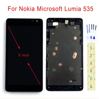 Сменный ЖК-дисплей STARDE для Nokia Microsoft Lumia 535 с ЖК-дисплеем и сенсорным экраном, дигитайзер в сборе, рамка 5 