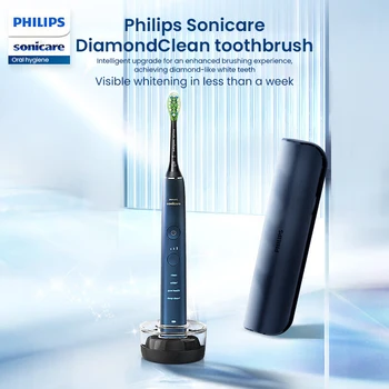 Philips GB Hx9911 Звуковая Электрическая Зубная щетка Для Отбеливания Зубов 3 Передачи 4 Режима Вибрационная Щетка Для Чистки Взрослых с Футляром для Зубной щетки