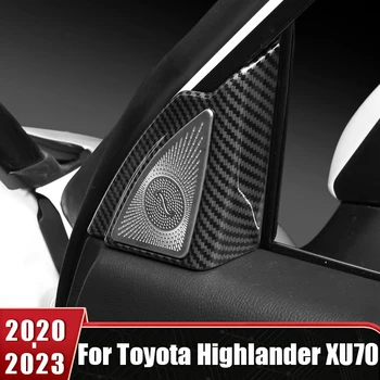 Автомобильная Передняя Треугольная Накладка На Звуковой сигнал, Накладка На Твитер, Наклейки На Динамик, Аксессуары Для Toyota Highlander XU70 Kluger 2020-2022 2023