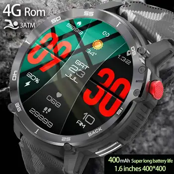 Новый C22 4G Встроенная Память 400 мАч Смарт-часы Для Мужчин Bluetooth Вызова 1,6 Дюймов HD Экран Сердечного ритма Здоровый Спорт На открытом воздухе Фитнес SmartWatch