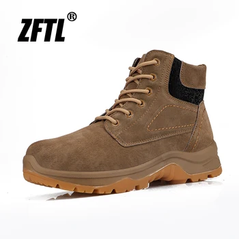 ZFTL/ Новые мужские зимние ботинки, шерстяные нескользящие повседневные уличные теплые ботинки с высоким берцем, уличная теплая хлопчатобумажная обувь, зимние утолщенные шерстяные ботинки