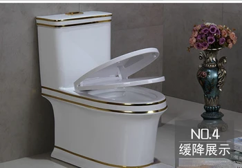 Красочные комбинезоны Туалет Новый Золотой край Европейский Стиль Трещина Золотой Туалет Роскошный Цвет Золотой Туалет
