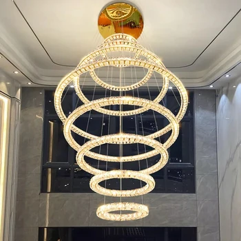 Современный домашний декор светодиодные светильники подвесные светильники для лестничных люстр для гостиной подвесной светильник внутреннее освещение