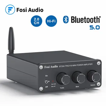 Fosi Аудио BT20A Bluetooth 5,0 Приемник Усилитель Аудио Цифровой Усилитель Мощности 2 * 100 Вт Мини HiFi Класса D Домашний Динамик