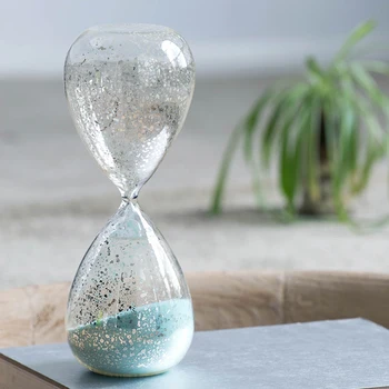 Песочные часы из античного серебра, 60-минутный песочный таймер, 10 дюймов, креативный подарок, Настольный, Украшение для дома