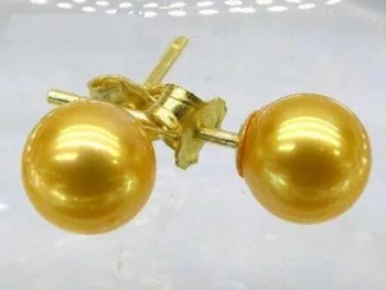Новые серьги из золота Южного моря AAA 8-9 мм с жемчугом 14k fine jewelryfine Изготовление ювелирных изделий