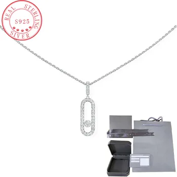 Ожерелья серии Move из Стерлингового Серебра 925 Пробы, женская Ювелирная цепочка, подарок для пары