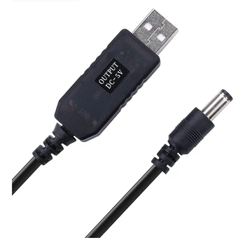 DC 5V 9V 12V USB-кабель повышающий преобразователь 5,5*2,1 мм WiFi для подключения кабеля Powerbank