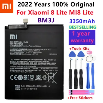 Xiao Mi Оригинальный Аккумулятор для телефона BM3J Для Xiaomi 8 Lite MI8 Lite Полимерный Сменный Аккумулятор Высокой Емкости 3350 мАч С Бесплатными Инструментами