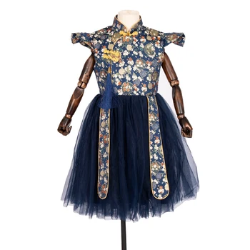 Китайское платье Hanfu для девочек, традиционные детские костюмы для Косплея, Платья Фей, Костюм принцессы Тан Для Детей HFT002