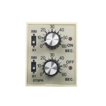 ST3PR электрическое реле времени Электронные счетчики реле цифровой таймер реле с основанием розетки AC 36V 110V 380V 24V 12V