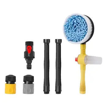 Набор для чистки автомобиля Инструменты для чистки деталей автомобиля Рукавица для мытья автомобиля из микрофибры Регулируемая Длинная ручка для мойки автомобиля и уборки автомобиля RV